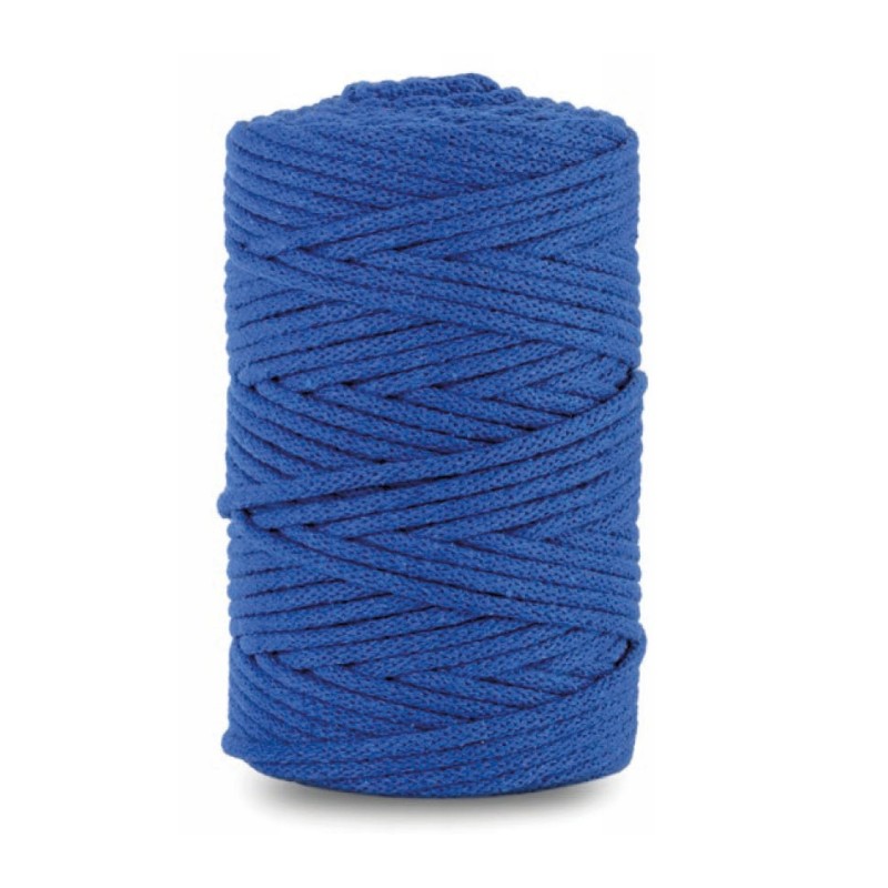 Sznurek bawełniany pleciony ciemny niebieski 1m 5mm