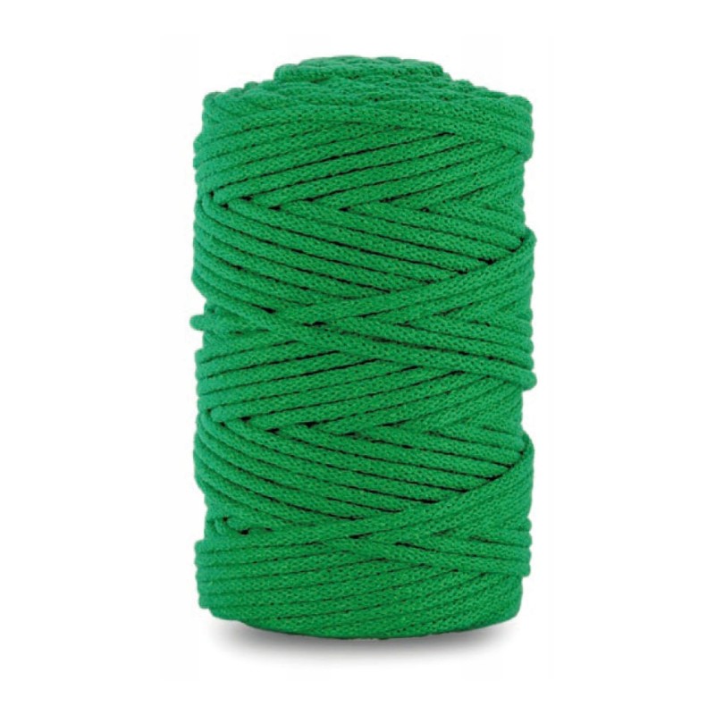 Sznurek bawełniany z rdzeniem zielony 100m 5mm