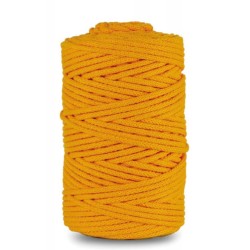 Sznurek bawełniany z rdzeniem ciemny żółty 100m 3mm