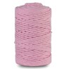 Sznurek bawełniany z rdzeniem różowy 100m 3mm