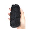 Sznurek bawełniany z rdzeniem czarny 20m 3mm